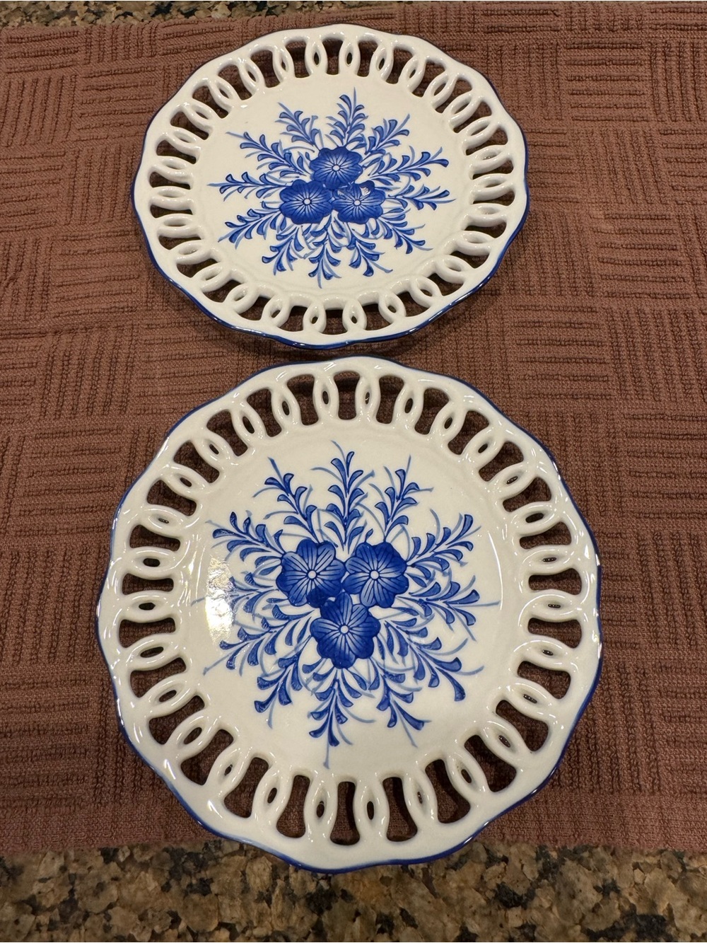 Set of Two ND 6 inch Plates Hand Painted
